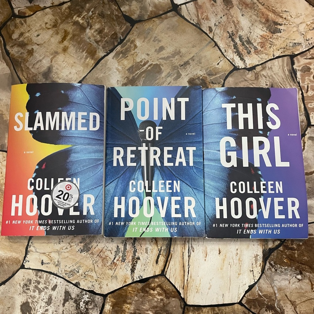 Colleen Hoover Book Set - Slammed, Point of Retreat, This Girl